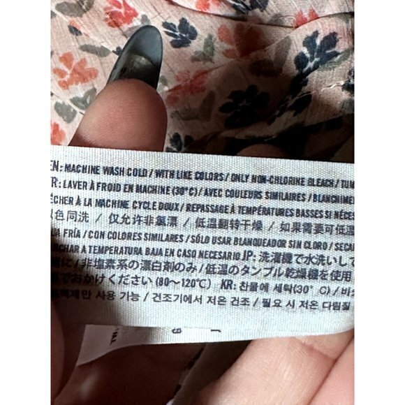 ABERCROMBIE & FITCH GIRLS SHORT SLEEVE FLOWY TOP SZ (L/14) EUC AND GENTLY WORN - Picture 3 of 4